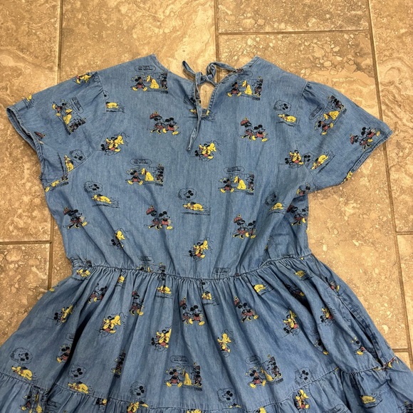 Disney Her Universe Mickey & Friends Chambray Dress Adults Blue Size XL - Picture 8 of 15